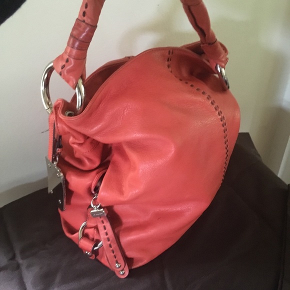 Rare burnt orange B Makowsky bag. - Picture 5 of 8